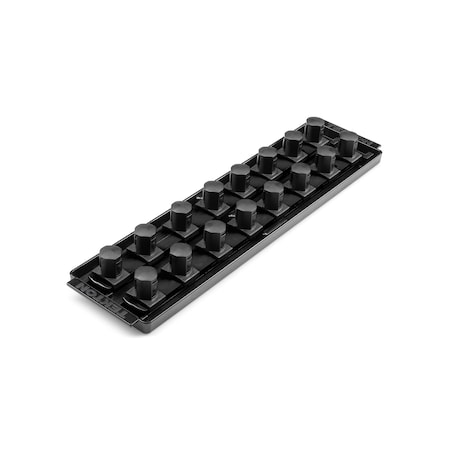 Tekton 3/4 Inch Drive 2-Rail Socket Organizer Set, Black (16-Tool) OST32216